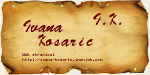 Ivana Košarić vizit kartica